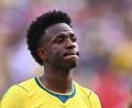Bild: Tom Weller/dpa
Verlängert er bei Real Madrid? Die Zukunft von Vinícius Júnior ist offen. (Archivbild)