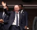 Bild: Ashley Landis/AP/dpa
Infantino muss weg: So ungefähr ist die Haltung des dänischen Fußballverbands zu dem angezählten FIFA-Boss. (Archivbild)
