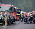Bild: Tizian Gerbing/dpa
Am Sonntagabend hieß es endlich "Feuer aus" am Johannisberg bei Freudenberg. Dennoch laufen Nachlöscharbeiten.