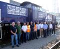 Bild: Stefan Karl
Verbandsdirektor Thomas Knoll und ZMS-Mitarbeiter begrüßen die erste Lok des neuen Bahntransporteurs Rail Bavaria Logistik beim Müllkraftwerk Schwandorf.