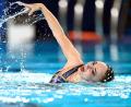 Bild: Julien De Rosa/AFP/dpa
Klara Bleyer gewann bei den Europameisterschaften im Synchronschwimmen Silber in der Freien Kür des Solowettbewerbs.