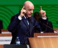 Bild: Uncredited/AP/dpa
Gianni Infantino vor drei Jahren in Kigali: Da wurde er als FIFA-Boss wiedergewählt. (Archivbild)
