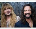 Bild: Sebastian Gollnow/dpa
Wollen im Dezember „Wetten, dass..?“ moderiern: Bill (links) und Tom Kaulitz. (Archivbild)