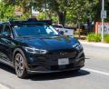 Bild: Andrej Sokolow/dpa
Solche zu selbstfahrenden Autos umgebauten Mustang-Elektroautos von Ford sollen Fahrgäste in London befördern.