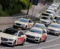 Bild: Rolf Vennenbernd/dpa
Die Taxibranche fordert Mindestpreise für die Mietwagenplattformen. (Archivbild)
