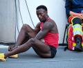 Bild: Sven Hoppe/dpa
Könnte bald vor einer langen Sperre stehen: Sprinter Owen Ansah. (Archivbild)