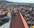 Bild: Heike Unger
Ein Blick auf das Amberger Rathaus, den man schon lange nicht mehr genießen konnte: Ab sofort kann der Martinsturm wieder bestiegen werden.