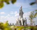 Bild: Agnieszka Bielecka/PAP/dpa
Die riesige Marienstatue im polnischen Dorf Konotopie gilt als die größte Europas.