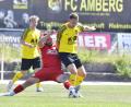 Bild: Hubert Ziegler
Spielender Co-Trainer Matthias Graf (rechts) und der FC Amberg kassierten gegen den SV Türk Gücü Straubing die dritte Niederlage im vierten Saisonspiel.