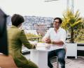 Bild: Alexander Dietrich/ZDF/dpa
Pantisano im Sommerinterview des ZDF. (Handout)