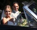 Bild: Konrad Rosner
Eva-Maria und Philipp Münsterer (am Steuer) sind unterwegs mit einem alten Mustang.