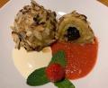Bild: Michael Schiffer
Die Wolfgang-Amadeus-Kartoffelknödel sind mit Pflaumen, Nougat und Marzipan gefüllt.
