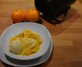 Bild: Schiffer
Mit einer Kugel Vanilleeis serviert OWZ-Küchenchef Michael Schiffer die Crêpes Suzette.