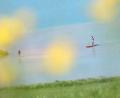 Bild: Karl-Josef Hildenbrand/dpa
Ein SUP-Fahrer ist auf dem Forggensee unterwegs. (Archivbild)