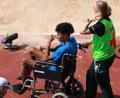 Bild: Morgan Harlow/AP/dpa
Im Verletzungspech:  Mattia Furlani.