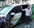 Bild: Manuel Genolet/dpa
Fährt „frei von Angst und mit großer Freude“: Grünen-Chef Felix Banaszak