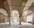Bild: Svenja Jander
Das charakteristische böhmisch-barocke Kappengewölbe des Stalls. Dieser prächtige historische Raum ist das Herzstück des Kulturstadls und soll künftig für verschiedene Veranstaltungen genutzt werden.