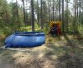 Archivbild: ui
Faltbehälter bevorraten bei Waldbränden die Löschwasserversorgung. Auch beim Einsatz im Manteler Forst musste die Feuerwehr auf mobile Wasserreservoires zurückgreifen.