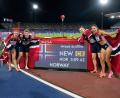 Bild: Matthias Schrader/AP/dpa
Die norwegische 4x400-Meter-Mixed-Staffel hatte ihre Goldmedaillen wegen einer Veranstalterpanne zunächst wieder zurückgegeben. (Archivbild)