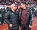 Bild: Daniel Karmann/dpa
Erfahrene Derby-Trainer: Miroslav Klose (r) und Heiko Vogel. (Archivbild)