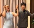 Bild: Josef Daubner
Vier junge Stimmen begeisterten im Mehrzwecksaal mit großem Können: Josefina Legarra (von links), Breanna Stuart, Hao Li und Daniel Felton.