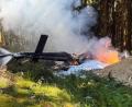 Bild: Stephan Fricke/News5/dpa
Bei dem Hubschrauberabsturz in einem Wald bei Sehmatal ist der Pilot ums Leben gekommen.