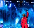 Bild: Amy Harris/Invision/AP/dpa
Slipknot - hier Frontmann Corey Taylor - ist eine bekannte US-Metalband. (Archivbild)