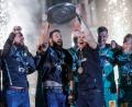Bild: Andreas Gora/dpa
Meistertrainer Bennet Wiegert (m) möchte mit dem SC Magdeburg endlich auch den Supercup gewinnen. (Archivbild)