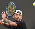Bild: Marijan Murat/dpa
Nick Kyrgios ist wegen einer positiven Kokain-Probe vorläufig suspendiert. (Archivbild)