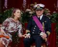 Bild: Bruno Fahy/BELGA/dpa
Prinzessin Claire und Prinz Laurent von Belgien sind seit 2003 verheiratet und haben drei Kinder. Mittlerweile hat Laurent auch einen unehelichen Sohn anerkannt. (Archivbild aus 2022)