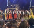 Bild: Beate Grabinger/exb
Die Jagdhornbläsergruppe St. Hubertus spielte auf dem Münchner Königsplatz unmittelbar vor dem Beginn der Hauptshow mit Tream ihren „Jagdruf“.