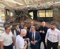 Bild: Michael Fischer/d/dpa
In diesem U-Bahn-Depot wurden bei einem Angriff 50 Waggons zerstört.