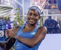 Bild: Scott Stuart/ZUMA Press Wire/dpa
Coco Gauff setzte sich im Finale gegen Jessica Pegula durch.