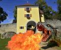 Bildmontage: Henri Bibow
Der Drache Fangdorn brüllt auf dem Adlersberg.