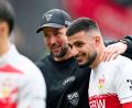Bild: Uwe Anspach/dpa
Deniz Undav (r) wird neuer Kapitän beim VfB Stuttgart. (Archivbild)