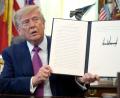 Bild: Manuel Balce Ceneta/AP/dpa
Trump hat einen Grenzsee umbenannt.
