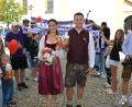 Bild: Josef Rosner
Annalena und Johannes Schneider genossen einen Schluck Hochzeitsweizen zu ihrem Hochzeitstag.