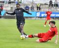 Bild: Hubert Ziegler
Jeanpaul Uzuamaka Ajala-Alexis (links) erzielte zwei Tore beim 3:0 für die DJK Gebenbach.