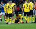 Bild: Fabian Strauch/dpa
Die Diagnose der Verletzung von Giannis Konstantelias steht nun fest.