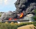 Bild: Thomas Fritz/Mainpost/dpa
Das Feuer brach am Nachmittag aus.