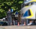 Bild: Peter Kneffel/dpa
In München waren Brandsätze geflogen.