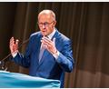 Bild: Moritz Frankenberg/dpa
„Deutschland muss ein Industrieland bleiben!“, forderte Bundeskanzler Friedrich Merz (CDU) auf einer Veranstaltung der CDU Niedersachsen in Langenhagen bei Hannover.