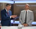 Bild: Hendrik Schmidt/dpa pool/dpa
Der eine will Regierungschef bleiben, der andere will es werden: Sven Schulze und Ulrich Siegmund. (Archivbild)