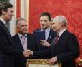 Bild: Uncredited/Pool Sputnik Kremlin/AP/dpa
Putin spricht erneut mit Trumps Gesandten Kushner und Witkoff (von links) über eine mögliche Beendigung seines Angriffskriegs gegen die Ukraine.