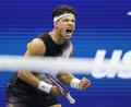 Bild: Adam Hunger/AP/dpa
Ben Shelton darf sich auf ein Duell mit Carlos Alcaraz freuen.