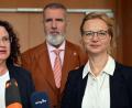 Bild: Martin Schutt/dpa
Die BSW-Fraktion in Thüringen wurde aufgelöst - und eine neue Fraktion gegründet.