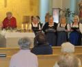Bild: hä
Die OWV-Gesangsgruppe gestaltet den Gottesdienst im BRK-Heim am zweiten Weihnachtsfeiertag mit der „Stoawold-Mess“.