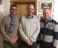 Bild: hä
Der Vorstand des TC-Fördervereins (von links) mit Martin Fenzl, Jürgen Gleißner und Hans-Jürgen Kiermaier.