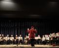 Bild: mri
Die Big Band unter Leitung von Hermann Heinrich spielt unter anderem „All I want for christmas is my two front teeth“ und „Christmas tree ride“. Die Weihnachtsmütze darf da nicht fehlen.
