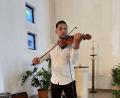 Bild: Sabine Zeidler
Der Violinist Daniel Boldi aus Oberviechtach spielte zum ersten Mal bei einer MUT-Veranstaltung.